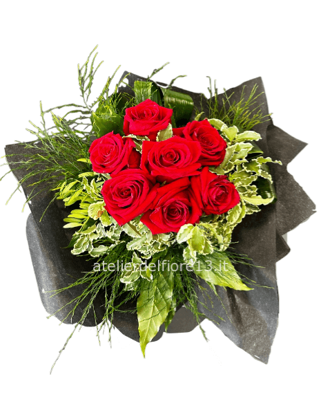 Bouquet di rose rosse medie