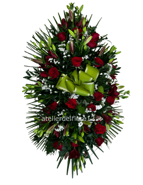 Cuscino con fiori misti colorati